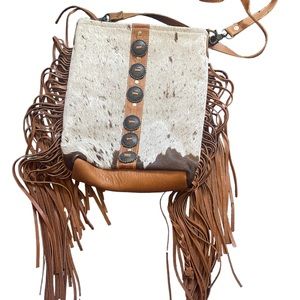 Myra Bag crossbody cowhide fringe